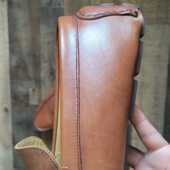 Vince Camuto Esmail Driving Loafer Cognac Sz 12 Men - Picture 13 of 17